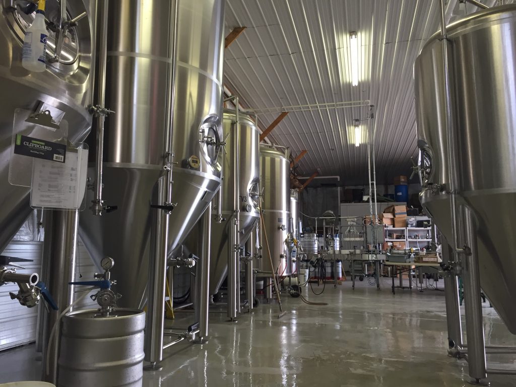 History of South County Brewery - Tanks